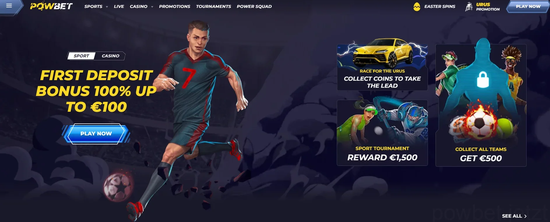 Powbet Casino Willkommensbonus